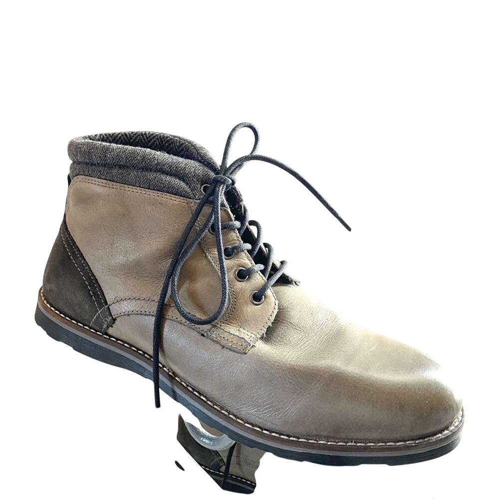 Crevo Geoff Gray & Brown Winter Boots Sz 11.5